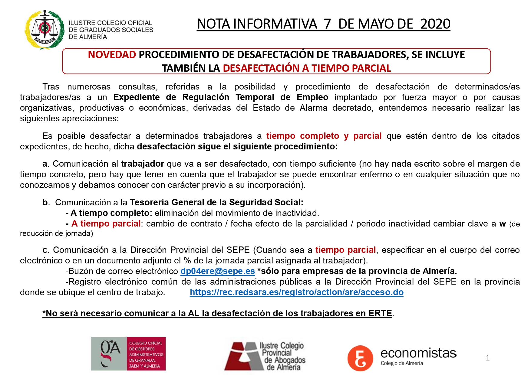 07 05 20 NOVEDAD DESAFECTACION A TIEMPO PARCIAL page 0001