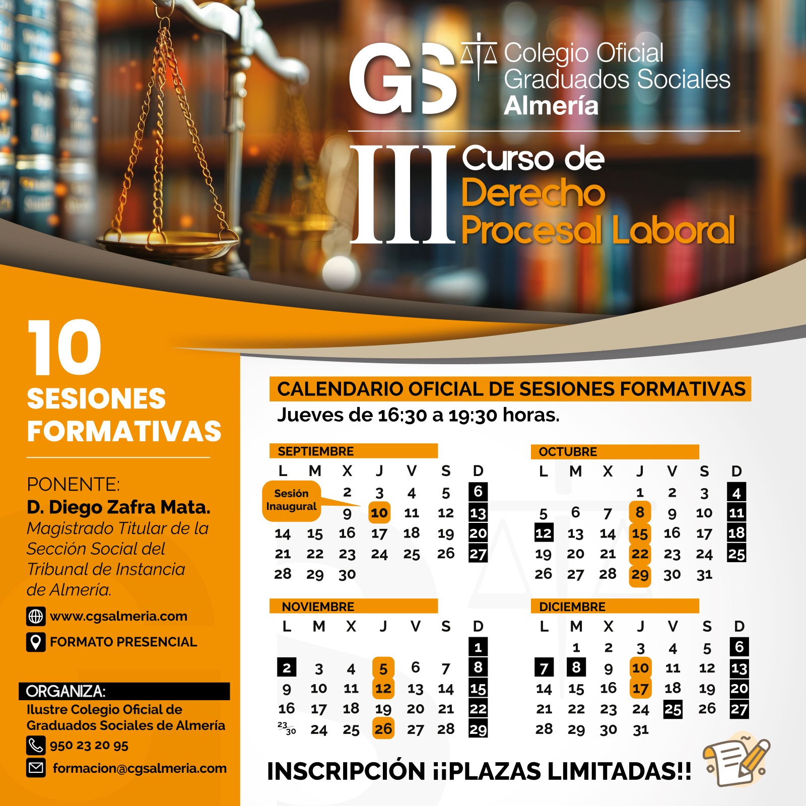 CARTEL CALENDARIO III CURSO PROCESAL
